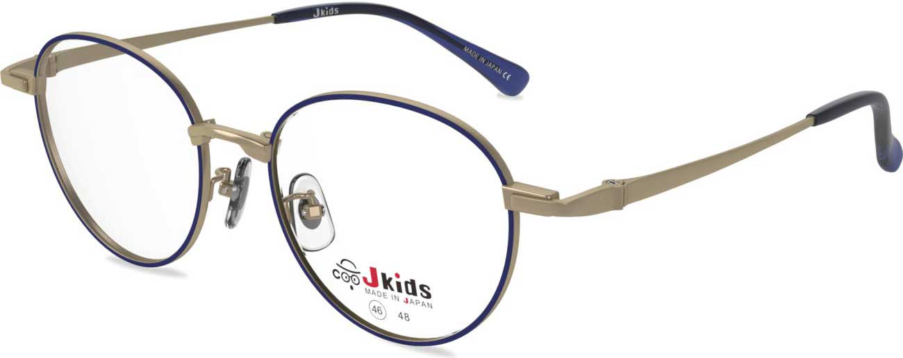 Japanese-Made Children's Glasses GR20 Series｜Champagne M/Navy