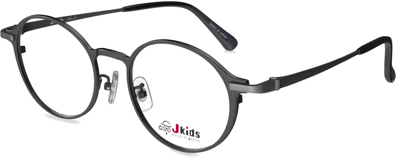 Japanese Children's Glasses GR21 Series | Black Matte