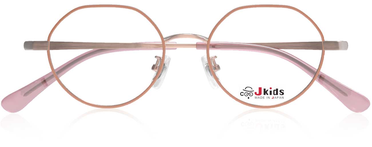 Japanese-Made Children's Glasses GR26 Series | Yellow Brown